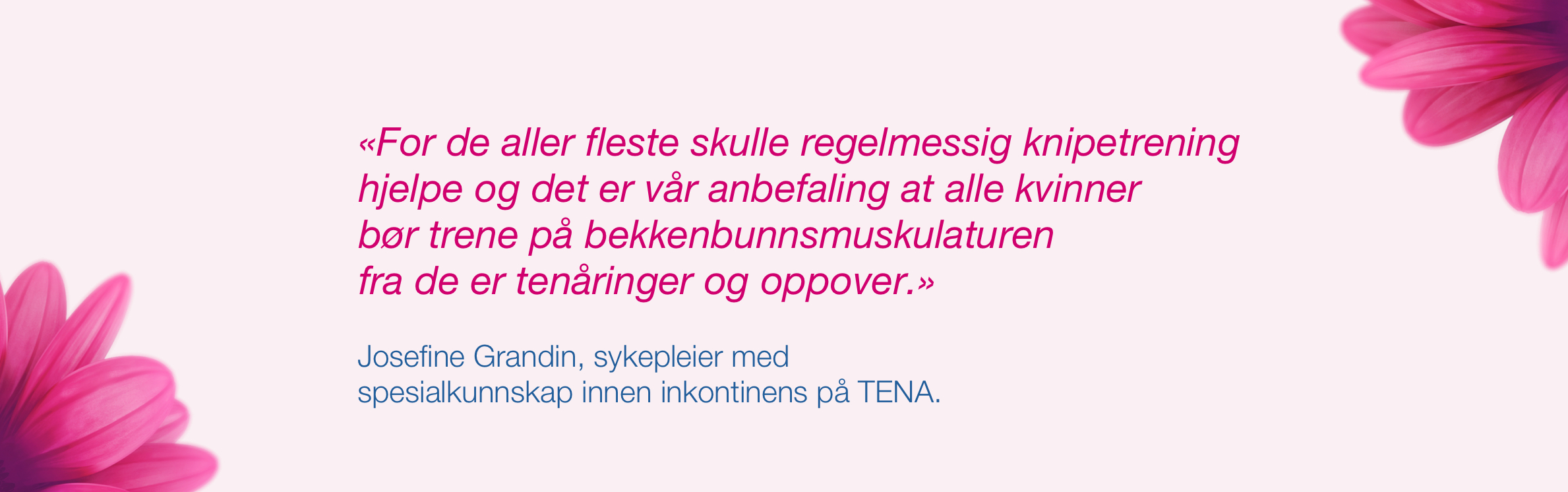 Toril Enderud Jørgensen, nordisk produktsjef i TENA Toril Enderud Jørgensen, nordisk produktsjef i TENA
